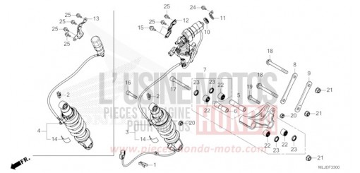 REAR CUSHION GL1800BDR de 2024
